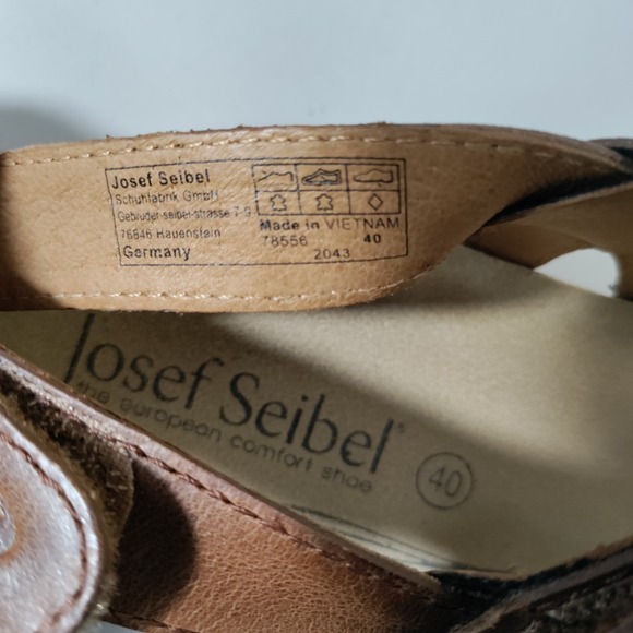 Josef Seibel Women's Tonga 25 Sandal Camel Womans Size 40 US 9-9.5 - Picture 10 of 11